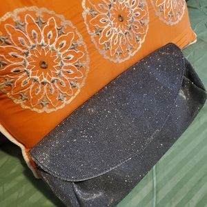 Elegant Evening purse - Silver glitter shimmer